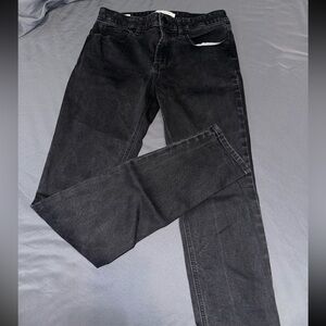 Mens Black Pacsun Stacked Skinny Jeans 30 x 32